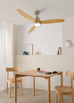 CREATE - Stille plafondventilator van 40 W met technische ABS-bladen, verkrijgbaar in verschillende maten - M - Met licht - Afstandsbediening - WIND STYLANCE — thumbnail 4