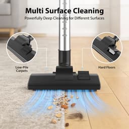 Zakloze stofzuiger - 5000W - cilinderstofzuiger - voor tapijten met HEPA - lange reikwijdte - 3-in-1 borstel — thumbnail 4