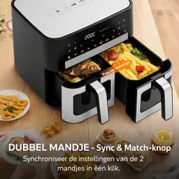 Airfryer - MAGICFOX - 10 L - 2 porties - LED touchscreen - 9 programma's — thumbnail 3