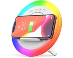 Bluetooth-luidspreker - Nachtlampje- Draadloos Oplaadstation - Telefoonhouder -Slaapkamer En Kinderkamer