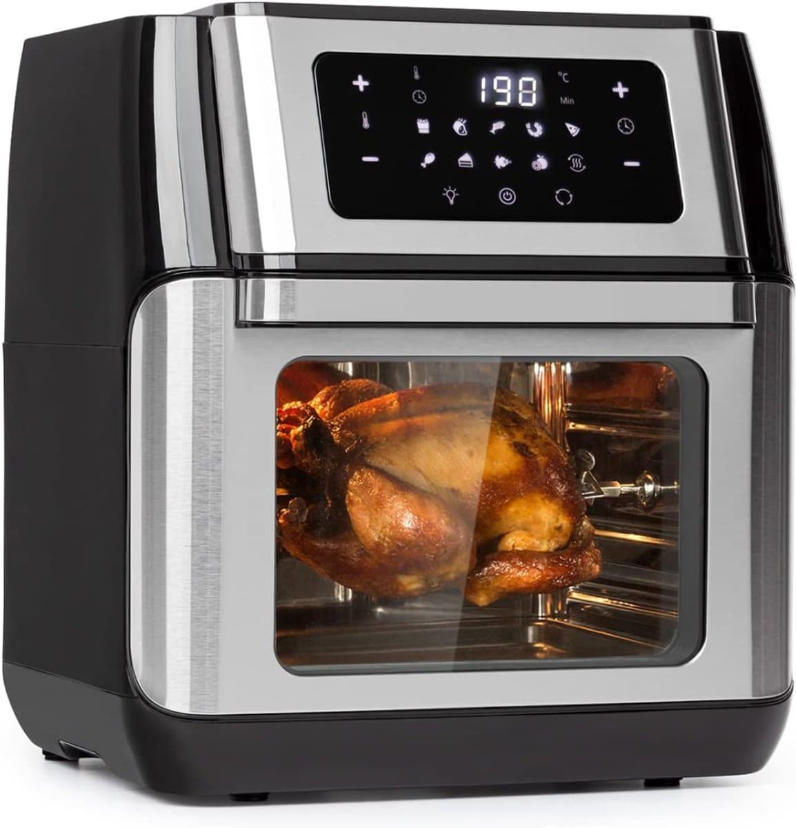 SAVI® Mini Airfryer - Airfryer - Heteluchtfriteuse - Compact - Zwart - 32cm x 36cm x 37cm; 8 kg — afbeelding 1
