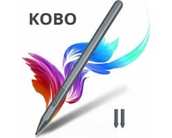TRANSNECT Stylus Pen voor eReader - Geschikt voor Kobo Libra Colour, Kobo Sage, Kobo Elipsa en Kobo Elipsa 2E - Oplaadbaar - Zilver