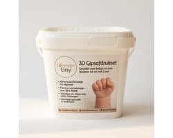 Forever Tiny® - 3D Gipsafdrukset Baby Hand en Voet - Alginaat Afdrukset - Kraamcadeau Jongen & Meisje - Inclusief Instructies