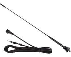 Auto Antenne AM-FM - Rubberen Autoradio Antenne - FM 76~108MHz - 1.37m Kabel - A1 - Zwart
