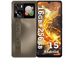 CUBOT X100 Smartphone - 5G - 16GB RAM - 256GB ROM - 5100 mAh - 6.88 inch 120Hz - Android 15 - NFC - OTG - Gouden