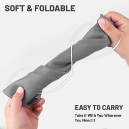 2 stuks - siliconen koptelefoonorganizer - opbergdoosje voor datakabels - draagbare organizer - voor bedrade koptelefoons, kabel, oplader, USB-stick - rood-groen - 9.2×8cm — thumbnail 3