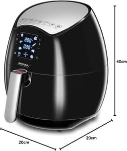 Olievrije Airfryer 4,5L - Digitale Heteluchtfriteuse met 8 Programma's en Timer — thumbnail 2