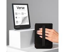 PocketBook Verse - E-reader - Bright Blue - Zwart met Elastiek Hoesje - Voordeelbundel