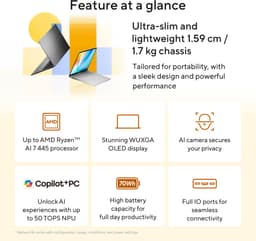 ASUS Vivobook S16 M3607GA-SH004W 16'' Copilotplus laptop — thumbnail 2