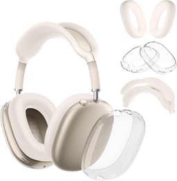 Beschermhoezen voor AirPods Max Oortjes - Siliconen Earcup Covers (Sterrenlicht) — thumbnail 1