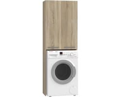 Kast Boven Wasmachine - Ruimtebesparend Opbergrek voor Wasmachine en Droger in Badkamer of Wasruimte