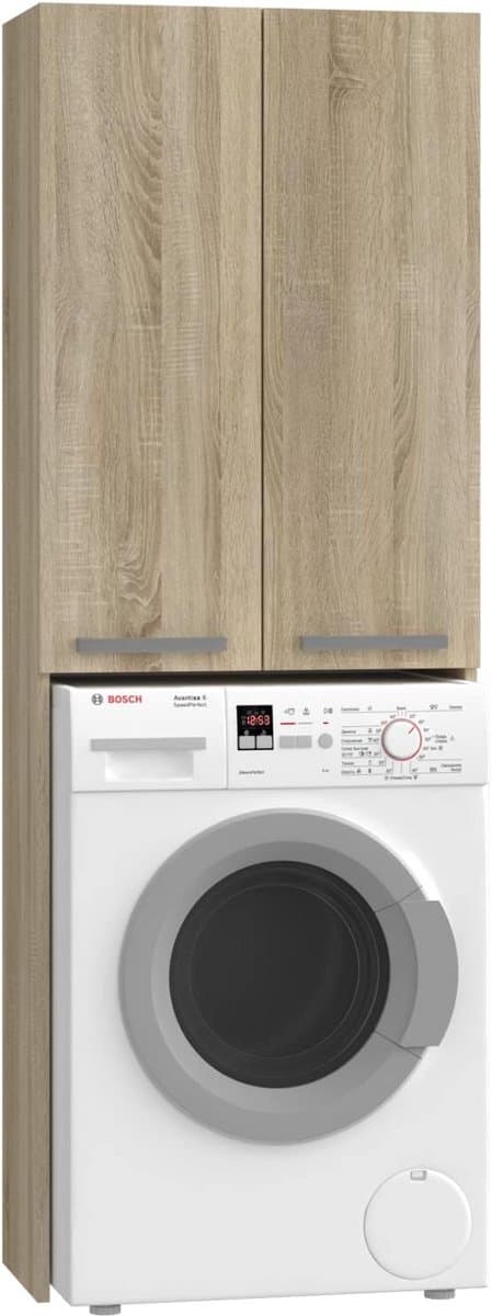 Kast Boven Wasmachine - Ruimtebesparend Opbergrek voor Wasmachine en Droger in Badkamer of Wasruimte — afbeelding 1