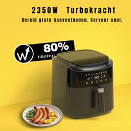 Core® Airfryer XXL - Mini-oven - Heteluchtfriteuse - 14L - 11 Programma's - Zwart - 31cm x 31cm x 32cm — thumbnail 9