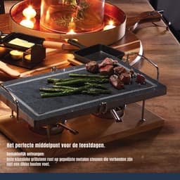 DnA® Tafelgrill - Tafelgrill Electrisch - Tafel BBQ - Grijs - 39cm x 21cm x 2cm — thumbnail 4