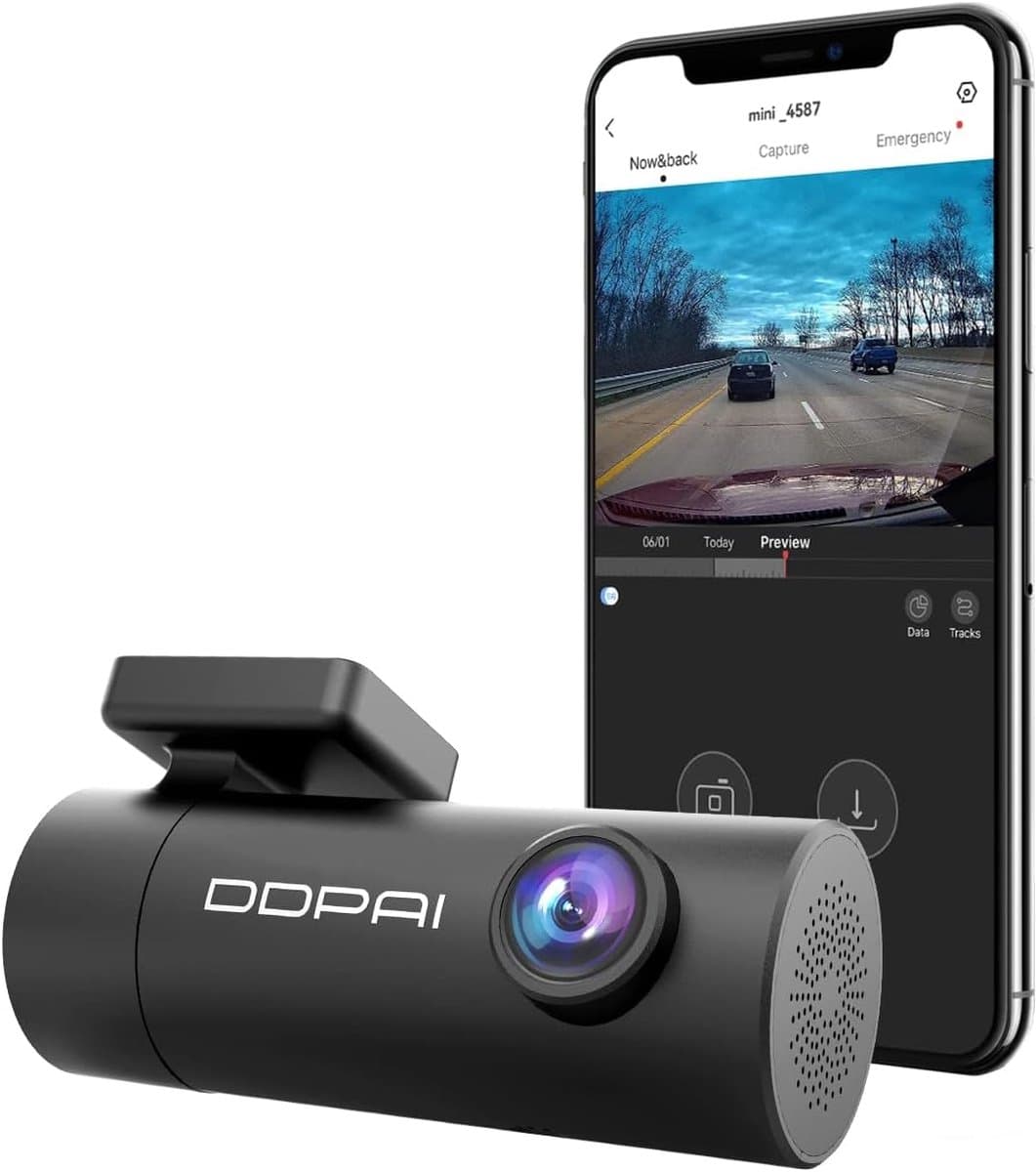 Mini Pro Dashcam voor Auto - 1296p HD - 330° Draaibare Lens - Compact - Loop Recording — afbeelding 1