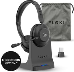 Floki® WH70 – Draadloze Headset met Microfoon – Bluetooth Dual Connect – Noise Cancelling – Koptelefoon - Hoofdtelefoon — thumbnail 1
