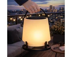 MikaMax Open Air Play - Bluetooth Speaker met Lamp & Zonnepaneel - Draagbaar - 10W - Compact & Krachtig Geluid - Voor Binnen & Buiten