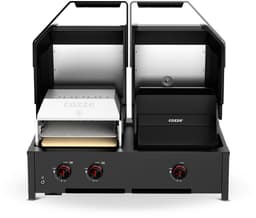 Cozze® Quattro 900 BBQ Gas barbecue – 4-in-1 Buitenkeuken Grill – Pizzaoven & Plancha – Infrarood Branders – 13 kW – Groot Grilloppervlak – Voor Tuin & Terras — thumbnail 4