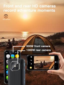 Mini Smartphone Android 12 IP68 Waterdicht Robuust Met 6GB+128GB Opslag — thumbnail 3