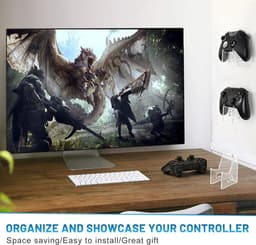 Controller Houder - Stand - Hoofdtelefoon Houder - Hoofdtelefoon Stand - Gaming Controller - Wandmontage - Acryl Game Stand 10 x 8.5 x 5.8 cm — thumbnail 5