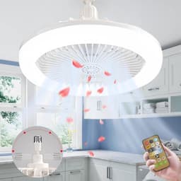 Plafondventilator met Verlichting en Afstandsbediening - Stijlvolle Ventilatorlamp — thumbnail 5