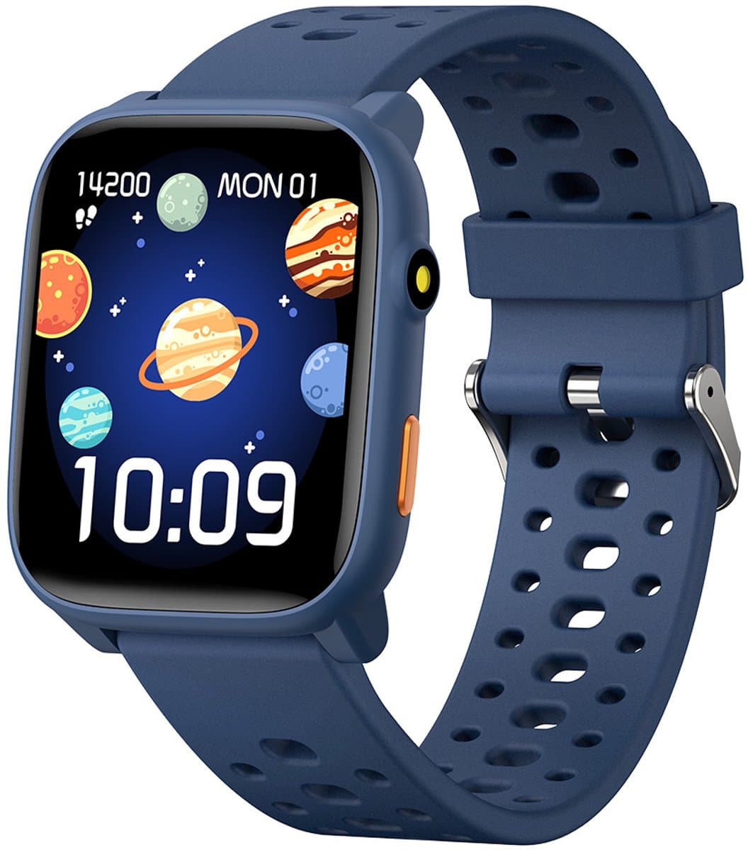 Smartwatch Kinderen – Hartslag – Camera – Stappen – Zaklamp – Blauw — afbeelding 1