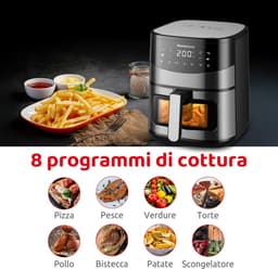 Airfryer 6,5L met Dubbele Verwarmingssysteem en LED-Display - Gezond Frituren — thumbnail 5