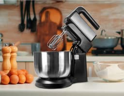 Aurixi® Mixer met Mengkom - Keukenmachine - Handmixer - Zwart - 26cm x 40cm x45cm — thumbnail 2