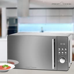 3-in-1 Magnetron met Hetelucht en Grill - 23 Liter RVS Oven tot 2300W — thumbnail 4