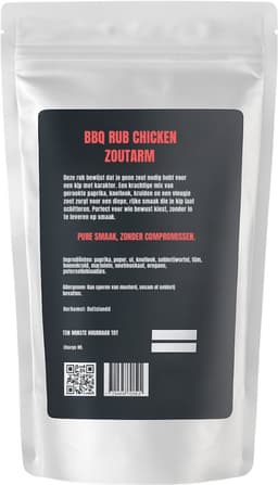 BBQ Rub Kip Zoutarm 250 gr – Natuurlijke Kipkruiden Zonder Zout voor Barbecue, Airfryer & Oven – Ocin Vita — thumbnail 2