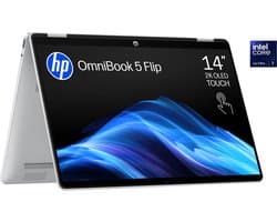 HP OmniBook 5 Flip 14-fp0770nd - 2-in-1 Laptop - 14 Inch OLED Full HD 16:10 - Intel Core 7 - 16 GB - 512 GB - Touchscreen