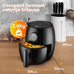 Extralink HOME AIR FRYER 2L EU SJ-200 friteuse Enkel 1000 W Heteluchtfriteuse Zwart — thumbnail 7