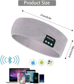 Draadloze, bluetooth sport hoofdband hoofdtelefoon, ultra dunne hd stereo speaker, ideaal voor slaap, oefening, joggen, yoga, slapeloosheid, vliegreizen, meditatie — thumbnail 3