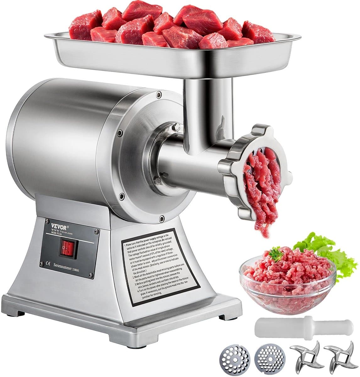 Seth Select Keukenmachine, Blender, Mini Draagbare Chopper, 1100W Elektrische Vleesmolen, Grinder Gereedschap Crusher voor Thuis — afbeelding 1