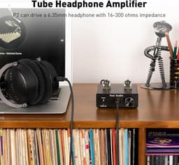 Mini HiFi Stereo Hoofdtelefoonversterker met Vacuümbuizen - Laag Ruisniveau — thumbnail 5