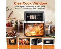 Wentink Mo Airfryer - airfryer xxl - airfryer oven - airfryer dubbel - Max 200 en 1350W - Luchtfriteuse 8 in 1