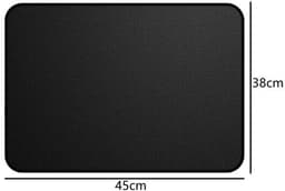 Hittebeschermingsmat - Kookplaat beschermer - Panbeschermers - Antislipglasvezel-siliconen brandwerende mat - Geschikt voor airfryers, magnetrons en keukenbladen - 45×38cm - Zwart — thumbnail 5