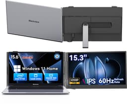 Blackview Hibook 6 Laptop + SCM8 15,3" Draagbare Monitor Set, 16GB+256GB, FHD IPS Scherm, Dual-band WiFi, Kantoor & Studie Set (incl. Laptop tas, Muis, etc., Grijs) — thumbnail 1