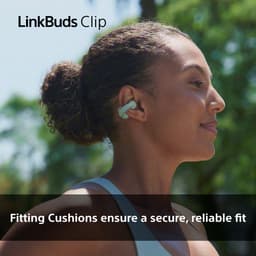 Sony LinkBuds Clip – Draadloze open-ear oordopjes， Kleur: Groen — thumbnail 3