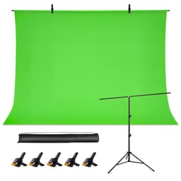 Green screen - 200x150 doek - Voor Fotografie - Achtergrond voor fotostudio - Achtergronddoek - Luft — thumbnail 1