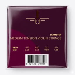 VS-025 - Vioolsnaren 4/4 - Medium Tension Steel - Viool Snaren — thumbnail 4