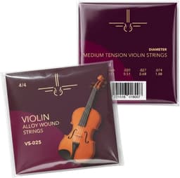 VS-025 - Vioolsnaren 4/4 - Medium Tension Steel - Viool Snaren — thumbnail 5