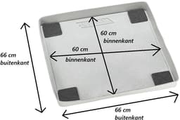 Waterdichte Opvangbak - voor Wasmachines - en Drogers - met Trillingsdemping — thumbnail 3