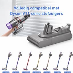 Accu geschikt voor Dyson V11, Outsize en V15 - 'Click Type' (Li-ion/5000mAh/25.2V) EXPER — thumbnail 2
