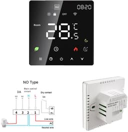 Zolara Slimme thermostaat - WiFi - Energiebesparing - Programmeerbaar - Zwart — thumbnail 1