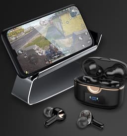 Draadloze Bluetooth 5.0-hoofdtelefoon met dubbele dynamische luidsprekers — thumbnail 3