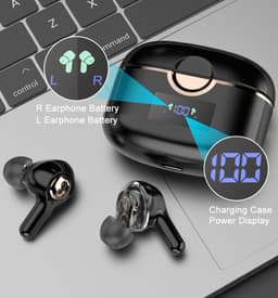 Draadloze Bluetooth 5.0-hoofdtelefoon met dubbele dynamische luidsprekers — thumbnail 2