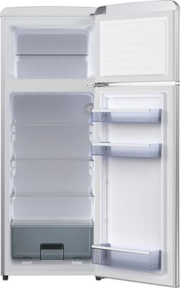 Helvetia Retro Koelvriescombinatie HRDPER206EI1 - RVS-Look (Zilver) - 144 cm Hoog - 4ster Vriezer - Vintage - 206 Liter — thumbnail 3