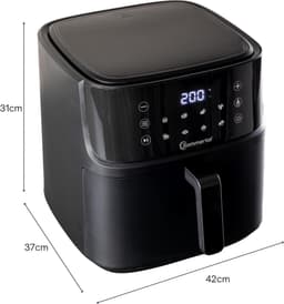 Sommertal heteluchtfriteuse HF760-7,6L XXL Airfryer - touchscreen, 8 programma's, 2000 watt - energiezuinig en gezond - grote friteuse - Air Fryer — thumbnail 6