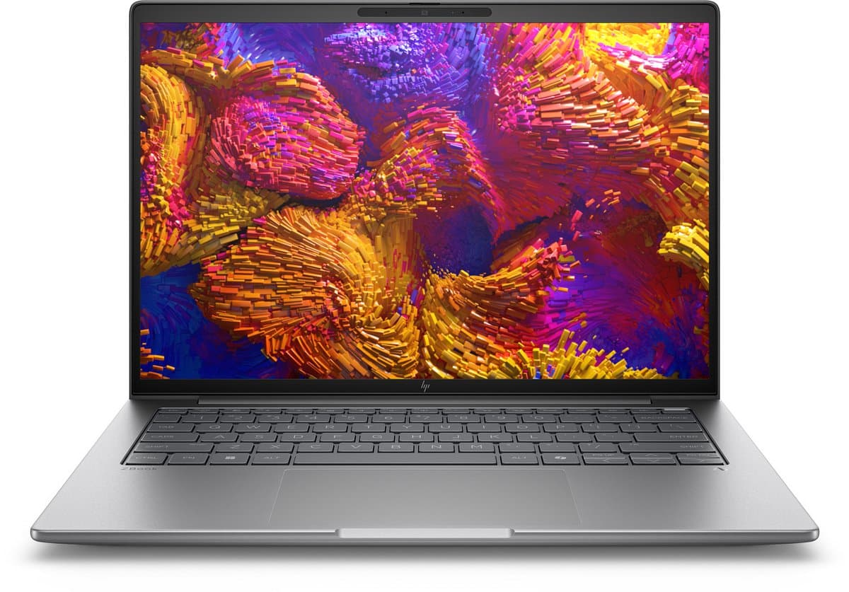 HP ZBook 8 G1ak 14 Wolf Pro Security Edition AMD Ryzen AI 7 PRO 350 Mobiel werkstation 35,6 cm (14") WUXGA 16 GB DDR5-SDRAM 512 GB SSD Wi-Fi 7 (802.11be) Windows 11 Pro AI Workstation, AI PC Zilver — afbeelding 1